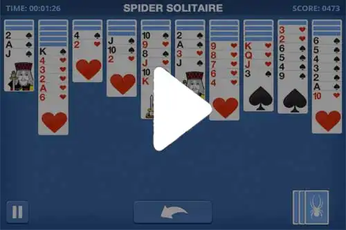 Jugar Solitario Spider Blue